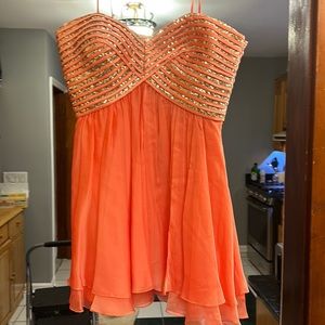Pink prom dress